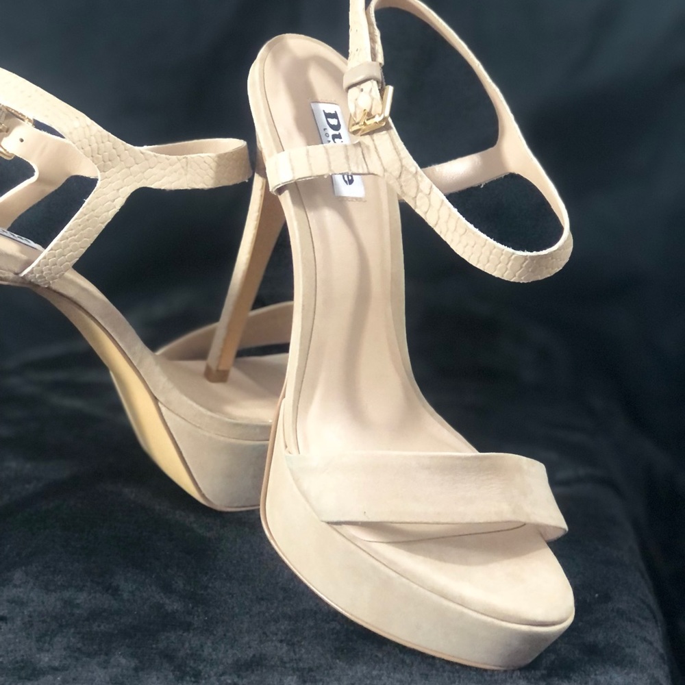 Stunning, Nude, Stiletto Sandals, by Dune London